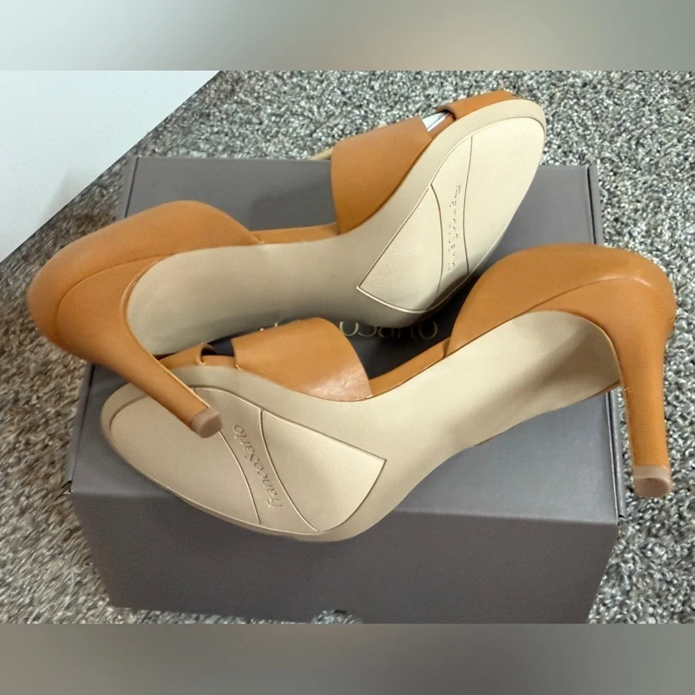 Franco Sarto leather Hanita Pump size 11. Brown/camel color. 3.5” heel. - Picture 3 of 7